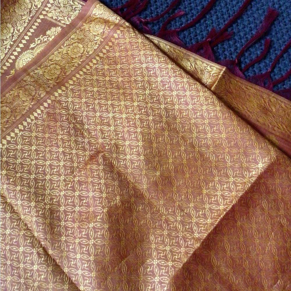 Silk scarf 68”x20” new - Picture 6 of 6
